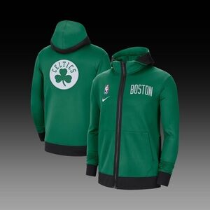 Nike NBA Celtics Green and Black Varsity Jacket